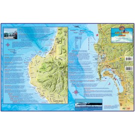 Franko Maps San Diego Surf Map Laminated Surfing Guide Poster