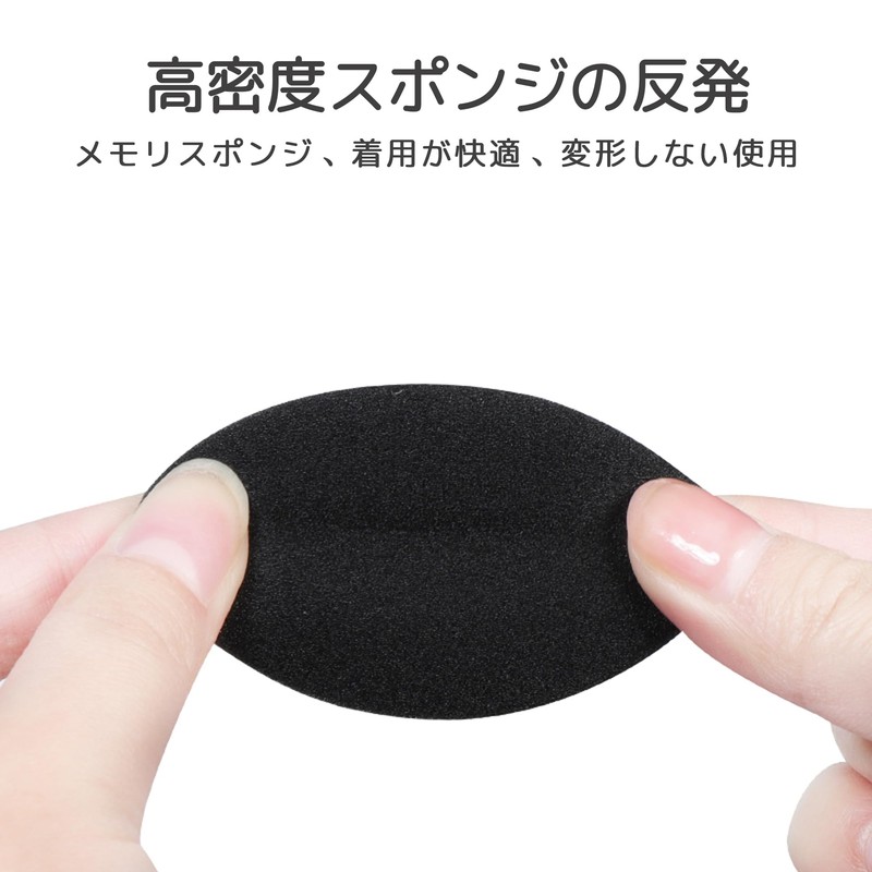 DELUXEFOX Headphone Replacement Ear Pads 45mm Diameter Earphone Cover Sponge