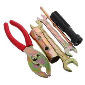 TOYMYTOY 1 Set Bike Tool Socket Repair Tool Wrench Motorcycle Wrench Valve Adapter Bicycle Wrench Repair Tool Spark Plug Accessory Handle Motorcycle Tool Metal