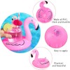 REILTAS Flamingo Inflatable Drink Holder,9 Pack Pink Flamingo Drink Float,Cup