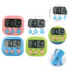 SHOWERORO 4pcs Kitchen Countdown Timer Student Management Digital Timer Easy