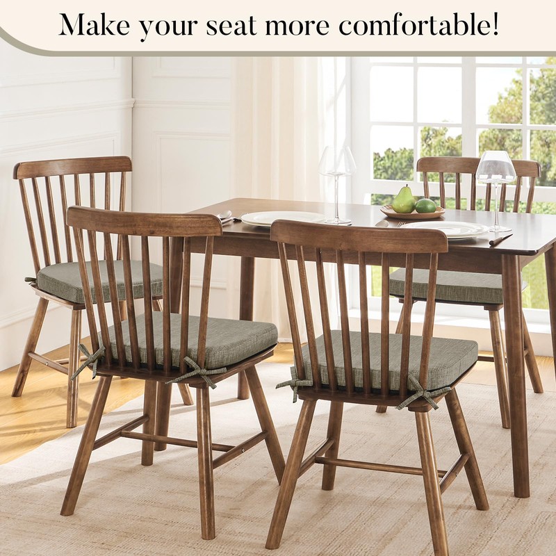 Basic Beyond Chair Cushions for Dining Chairs 4 Pack, Kitchen