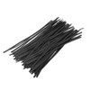 Tangser Plastic Black 6" Twist Ties, Reusable Cable Ties,Long Garbage