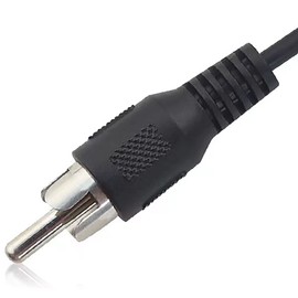 1M RCA Male to Speaker Wire, tunghey RCA Male Plug Adapter Connector to Bare Wire Open End Audio Cable for Amplifier Audio Video Receiver Speakers 2Pack (Black)