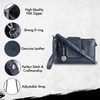 Bolso bandolera de piel para mujer, bolso de mano con