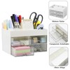 YUNSHANGHE Desk Organiser, Plastic Office Organiser with 4 Drawers and