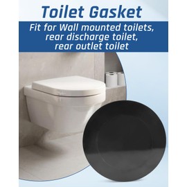 Wall Hung Toilet Gasket, Z1200-NEOSEAL-GSKT-4 Bonded Neo Seal Closet Gasket Kit 4" Fits Rear Discharge Toilet, Rear Outlet Toilet, Rear Flush Toilets, Wall Mounted Toilet