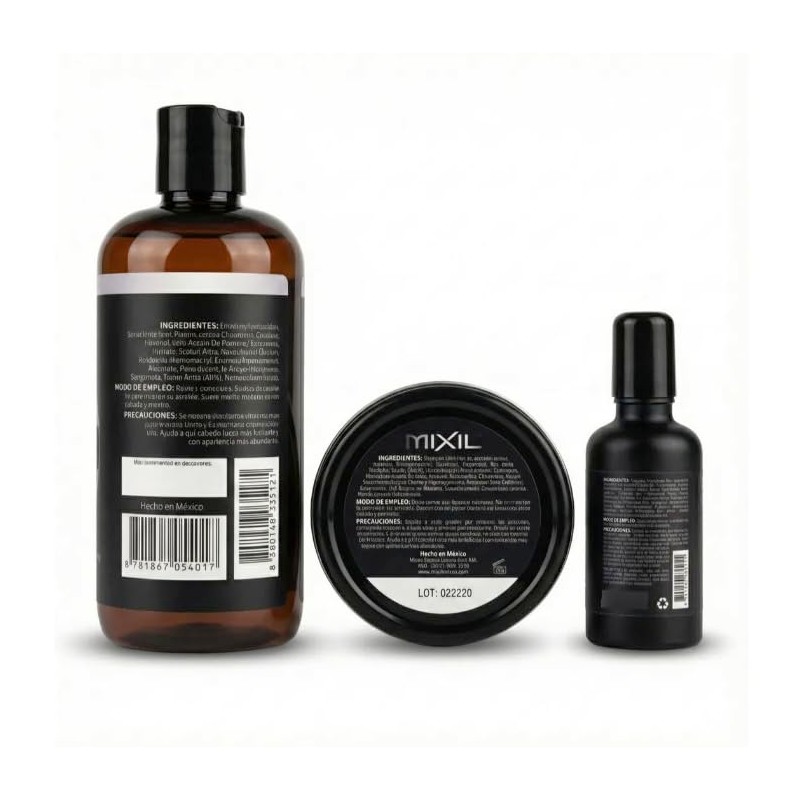 Mixil Kit | Shampoo Bergamota + Cera + Serum |