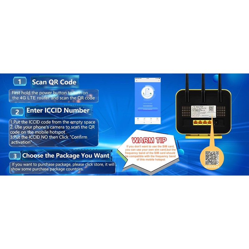 KuWFi Hotspot 4G LTE No SIM Card Router 1200Mbps Dual