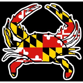 Maryland Flag Crab Shaped Magnet!!!