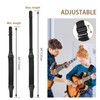 POGOLAB Guitar Strap for Electric Guitar & Bass, Wide Bass