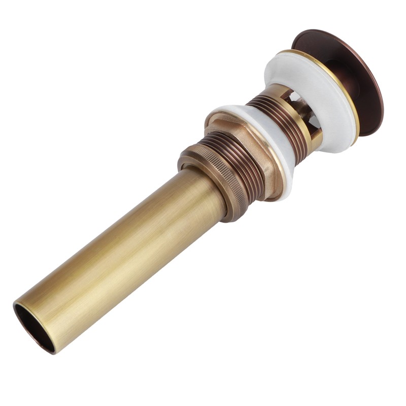 Brass Popup Drain Stopper Bathroom Basin Sink Draining Without Overflow