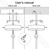 Ceiling Canopy Kit, Chandelier Canopy, Pendant Light Canopy Kit, Ceiling