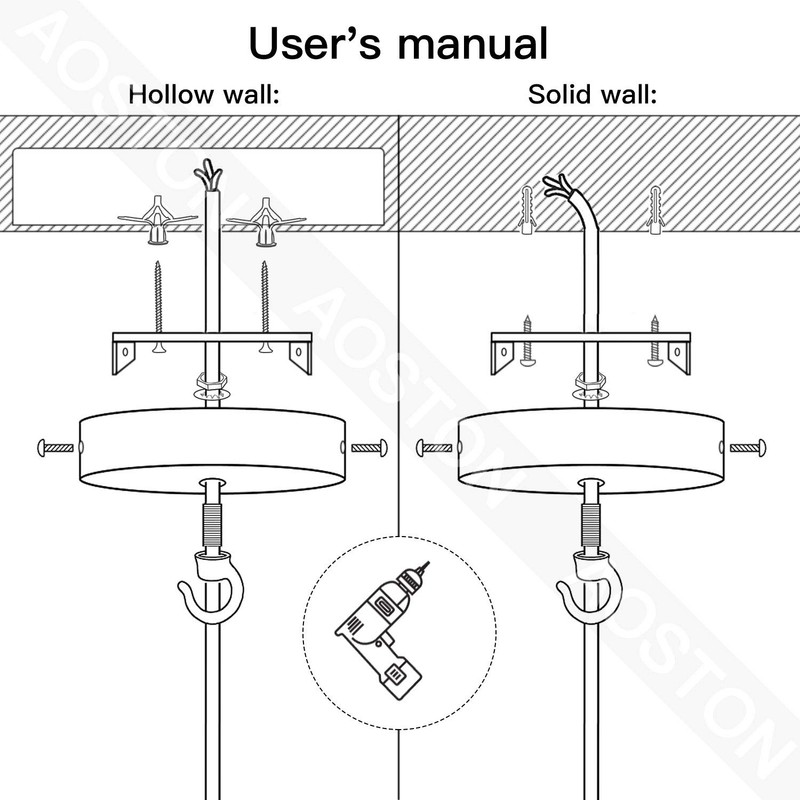 Ceiling Canopy Kit, Chandelier Canopy, Pendant Light Canopy Kit, Ceiling