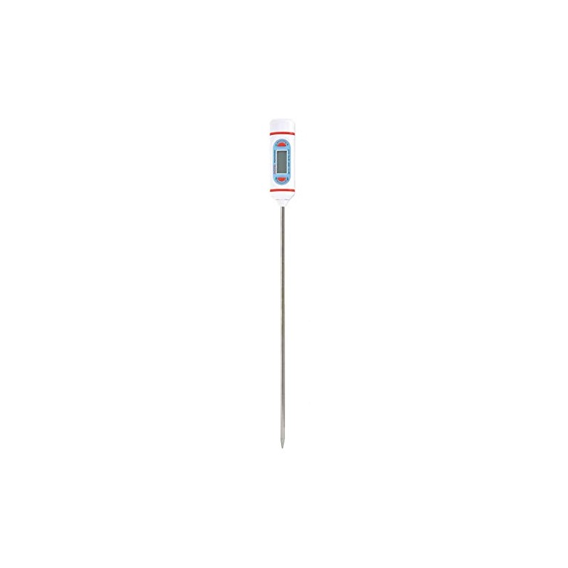 Thermco ACC310DIG Laboratory Long Stem Digital Thermometer, 8" Stem Length,