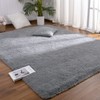 DETUM Grey Runner Rug 2' X 6' Fluffy Gray Area