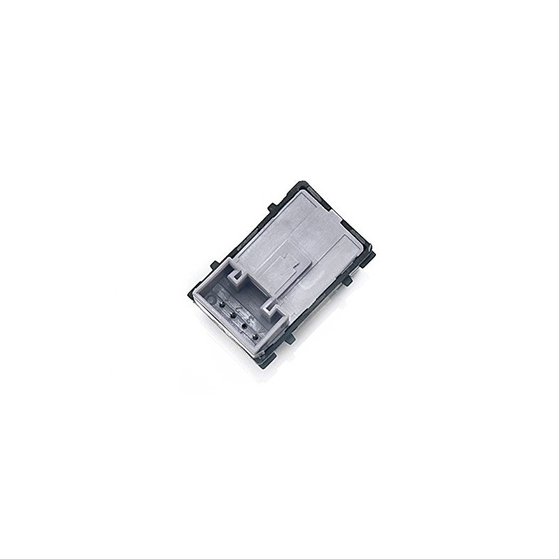 Elek Window Regulator Switch Aluminium Look Button Green for Skoda