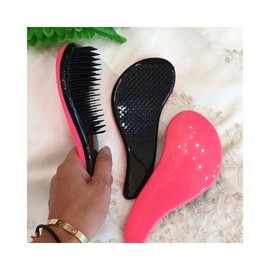 LuminaD Hair Brush Curved Fine-tooth Anti-static Pink