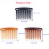 WBCBEC 18 Pieces Plastic Teeth Hair Combs Tortoise Side Comb