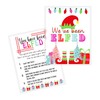 You’ve Been Elfed Holiday Game Sheets | 40 Pack |