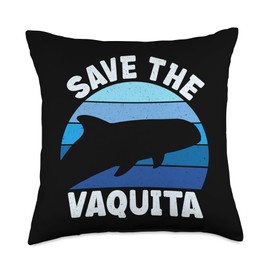 save the Vaquita Throw Pillow