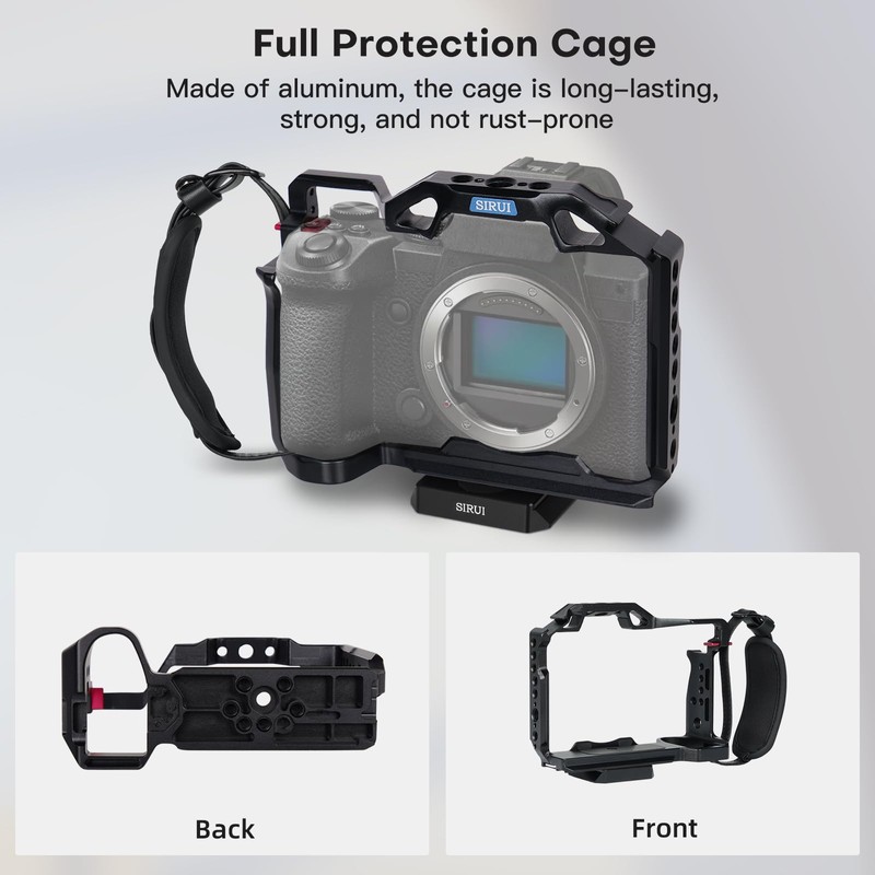 SIRUI Camera Cage for Panasonic Lumix S5II/S5IIX, Arca-Swiss Compatible, Camera