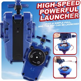 Bey Battling Top Burst Gyro 12 Spinning Tops with 2 Launchers Blade Combat Game Set,Grip & Storage Box. Exciting Battle Game Toy,Birthday Party Favors for 6-12+ Boys Girls