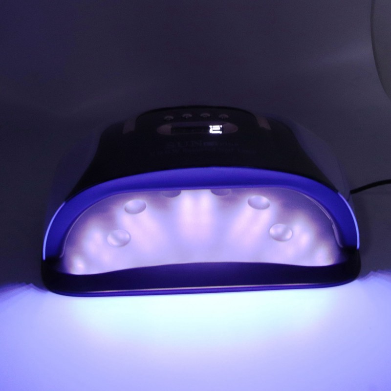 256W Nail Gel Curing Lamp Various Time Setting Detachable Bottom