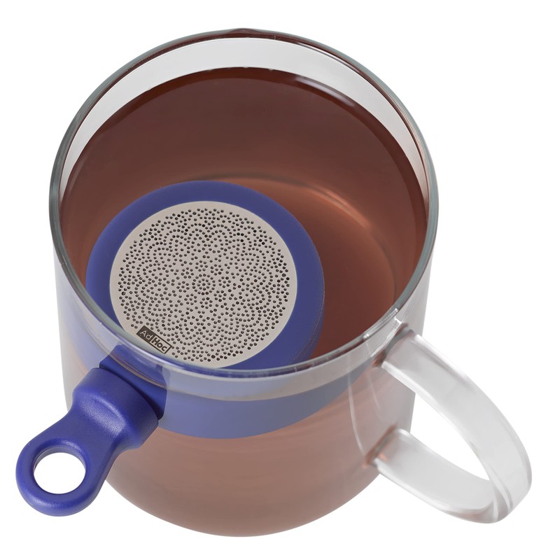 AdHoc TE32 MagTea Magnetic Tea Filter with Drainer MagTea, Blue,