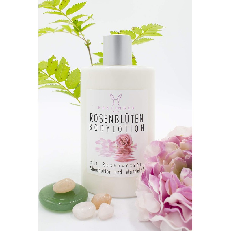 Haslinger Nr. 2904, Rosenblüten Bodylotion mit Rosenwasser, Sheabutter & Mandelöl