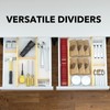 SpaceAid Bamboo Drawer Dividers Inserts, 3 Sizes, 9 Pack