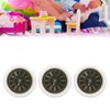 3 PCS Dollhouse Wall Clock 1:12 Dollhouse Miniature Round Wall