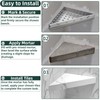 2PCS Floating Corner Shower Bench-Custom Tile Shower Corner Seat,Tile Wall
