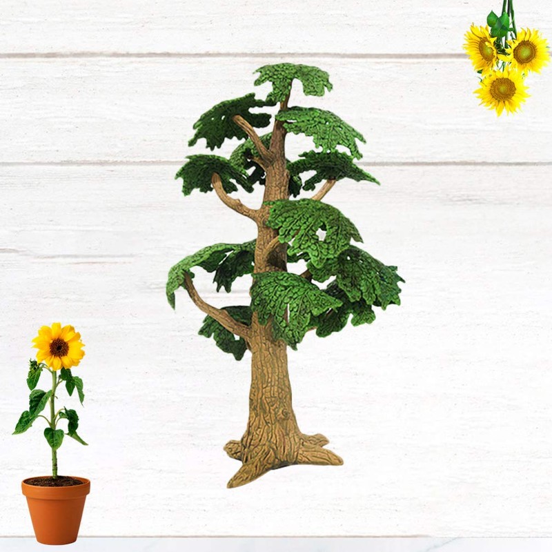 Toyvian Tree Model Fake Miniature Trees Train Railways Architecture Landscape