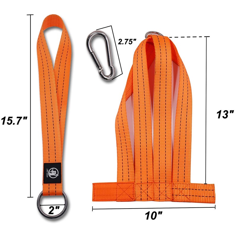 J Bryant Arm Wrestling Training Strap set with Dumbbell Loading