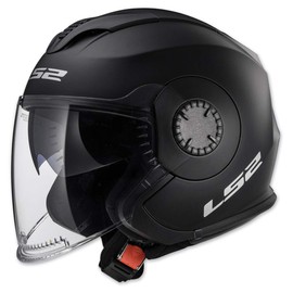 LS2 Helmets Open Face Verso Helmet (Matte Black - X-Small)
