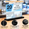 Tellingyou 20 Pack Horizontal Acrylic Sign Holder 6 x 4