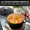 MUELLER HOME 4.5 QT Enameled Cast Iron Dutch Oven, Heavy-Duty