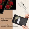 Server Book for Waitress,Leather Waitress Book Organizer with Zipper Pocket