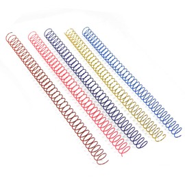 RAYSON Wire Spiral Binding Coils, 40 Sheets Binding Capacity, 7.9 mm, Multi-Coloured, Pack of 100