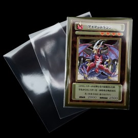 [Significant UV Protection for Sun Protection] No Tape, Card Sleeves, Regular Size, OPP Bags, For Cards, UV Protection, Transparent, 50 Micron Thick, 2.6 x 3.6 inches (66 x 92 mm) (50 Sheets)