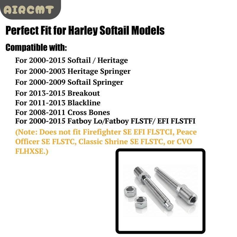 AIRCMT 45# 1-2'' Rear Adjustable Slam Lowering Kit Compatible With