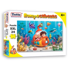 Totte Rompecabezas 24 Piezas XXL | Piezas Extra Grandes, Gruesas y Durables | Diseñado para Uso Infantil (Paseo Submarino)