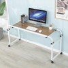 Overbed Desk Laptop Cart Laptop Desk with Wheels Over Bed