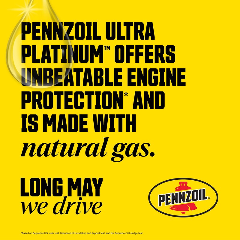 Pennzoil Ultra Platinum Full Synthetic 0W-20 Motor Oil, 1 Quart