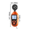 Happybuy Handheld Anemometer, 14℉-113℉, Digital Wind Speed Meter Gauge with