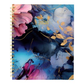 Blueline® 2026 Midnight Floral Weekly/Monthly Planner, 12 Months, January to December, Gold Twin-Wire Binding, 11" x 8.5", Trilingual (C38110B.01-26)