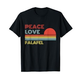 Peace Love Falafel Retro Vintage T-Shirt