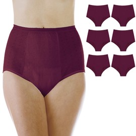 Wearever Women's Incontinence Underwear for Bladder Control with Super Absorbency - Reusable & Washable Leak Proof Underwear for Women - (Pack of 6) (Beige) (3X) (Fits Hip 49-51")