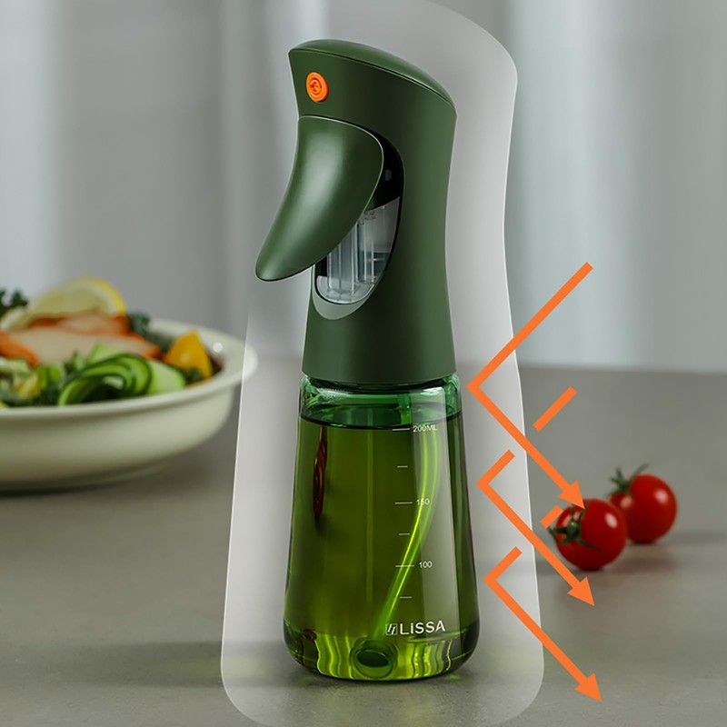 FUSAYUKI Light-Proof Glass Oil Sprayer For Cooking Air Fryer Salad